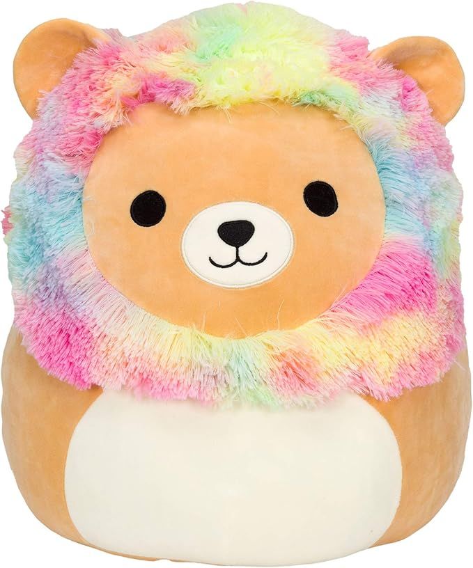 Squishmallows Official Kellytoy Plush 12" Leonard The Rainbow Mane Lion - Ultrasoft Stuffed Anima... | Amazon (US)