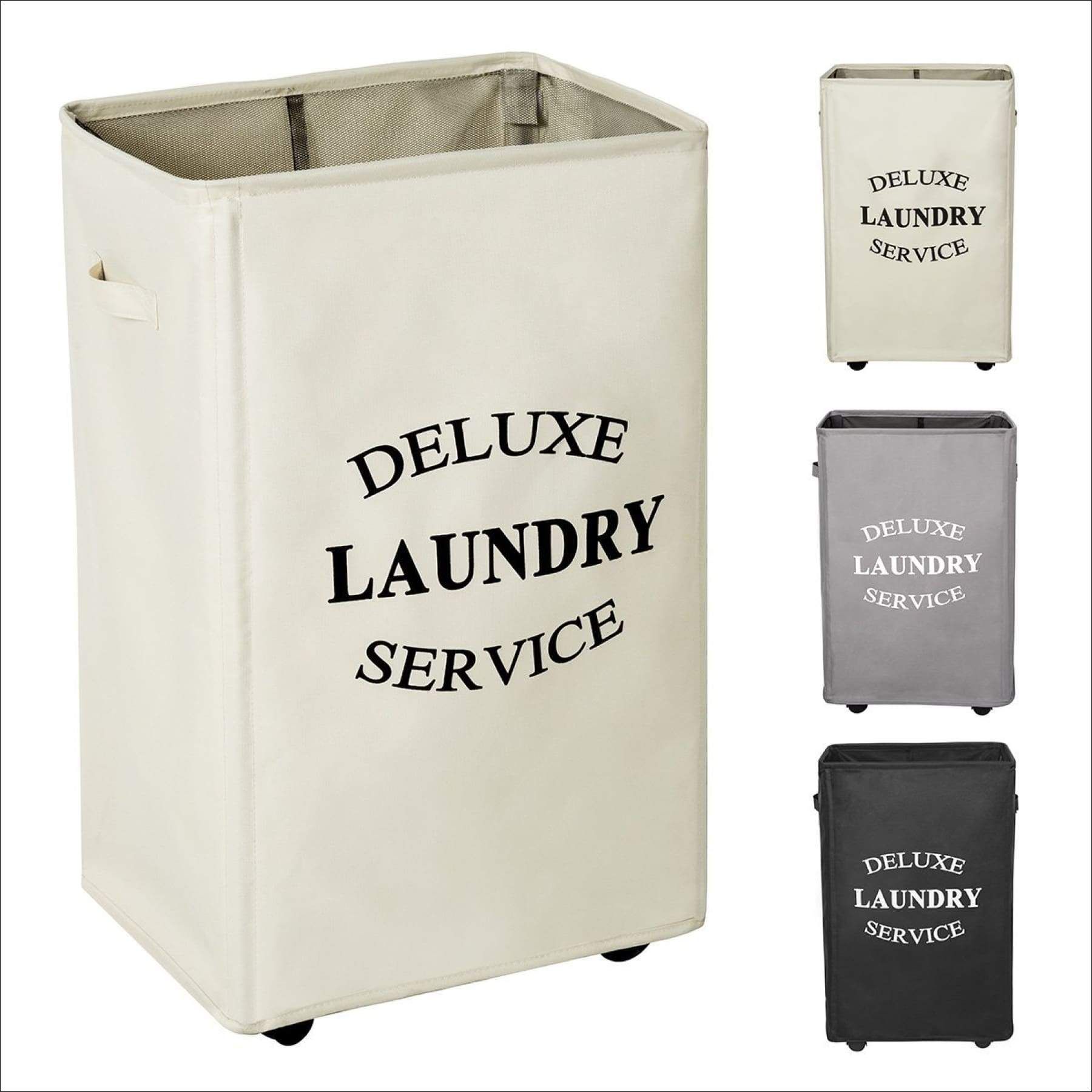 WOWLIVE Large Rolling Laundry Hamper Basket Wheels Durable Dirty Clothes Bag Collapsible Rectangu... | Walmart (US)