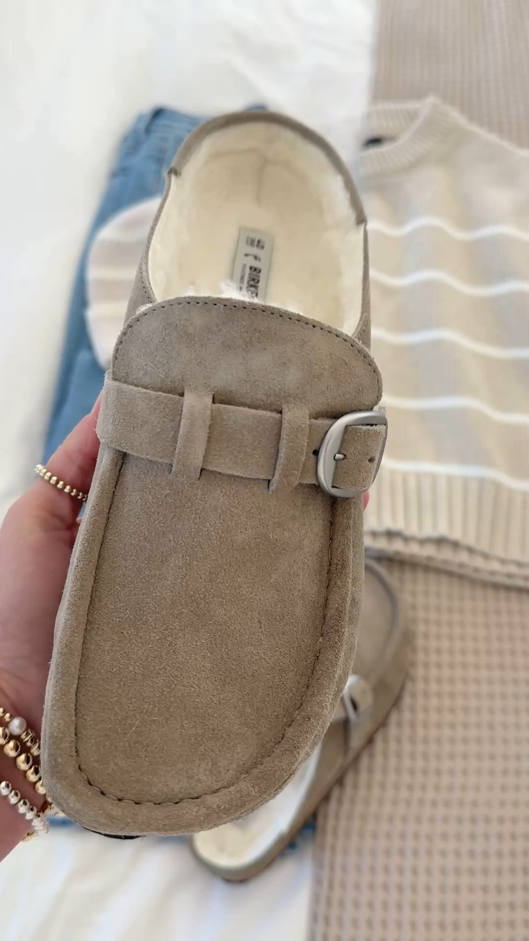 The coziest clogs and organic cotton sweater.  

#LTKTall #LTKootd #LTKOver40