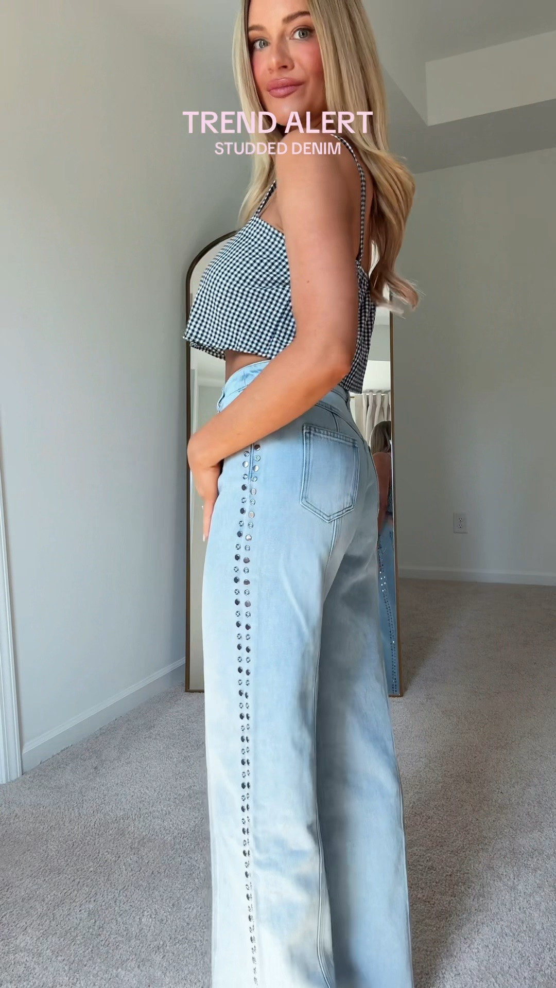 cool girl denim for summer <3 the easiest way to make a simple outfit feel cooler and more elevated

#studdedjeans #denimtrend #coolgirlstyle #summerfashion #fabrique

#LTKootd #LTKSeasonal #LTKgrwm
