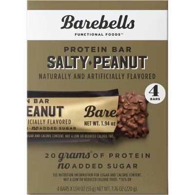 Barebells Nutrition Bars - Salty Peanut - 7.76oz/4pk | Target