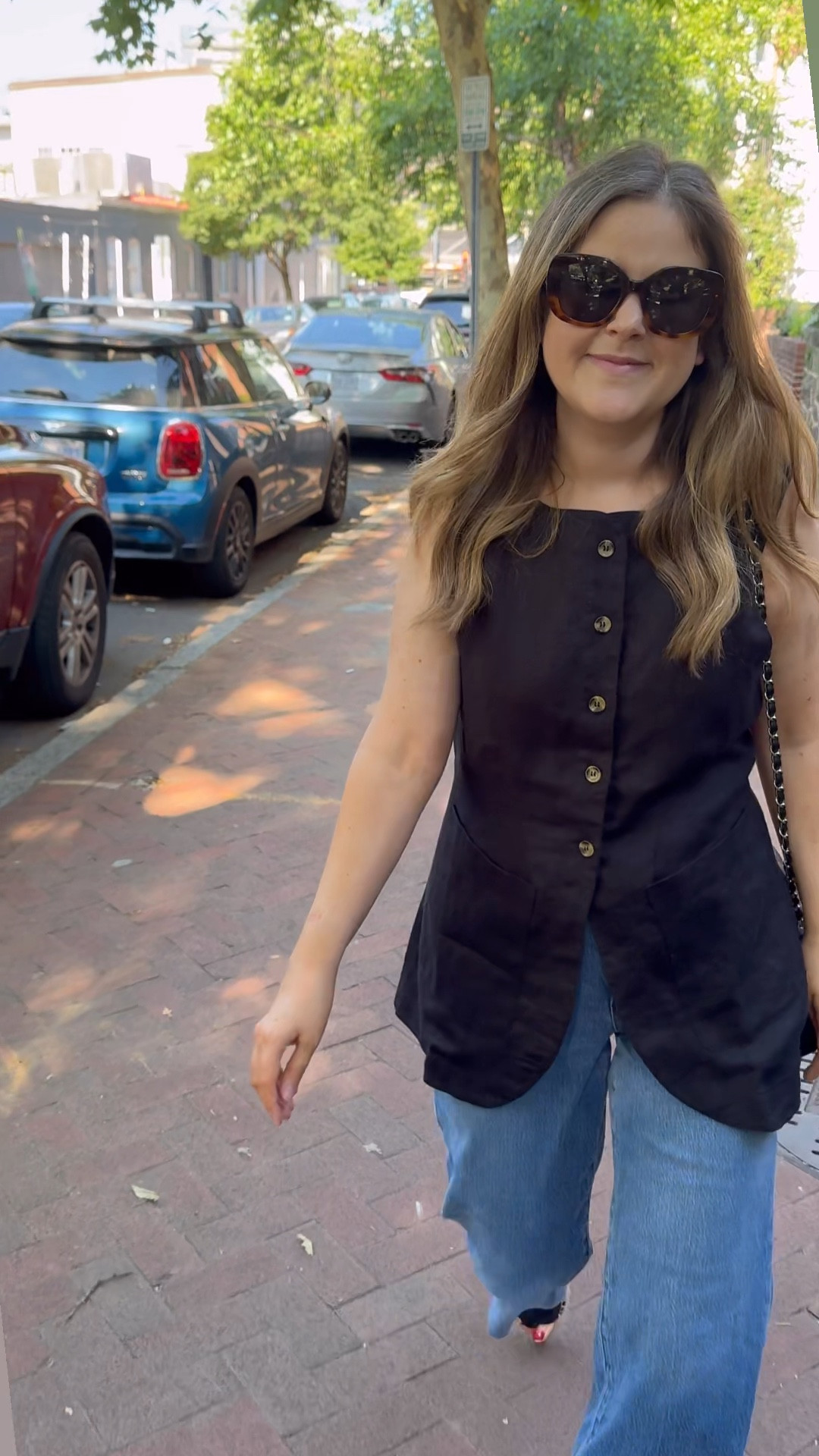 My black linen vest is under $200 with code YOUROCK. I love the long line of this vest - it is super flattering. You can wear this to work with a skirt or trousers. I’m wearing a medium because I’m a 28 waist. I wanted to make sure it wasn’t tight around my waist! Let me know if you have sizing questions! 

#LTKSeasonal #LTKStyleTip #LTKWorkwear