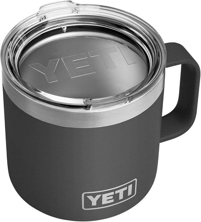 YETI Rambler 14 oz Stainless Steel Vacuum Insulated Mug with Lid | Amazon (US)