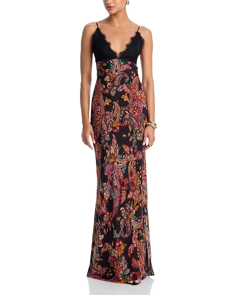 L'Agence Susanna Lace Trim Slip Dress | Bloomingdale's (US)