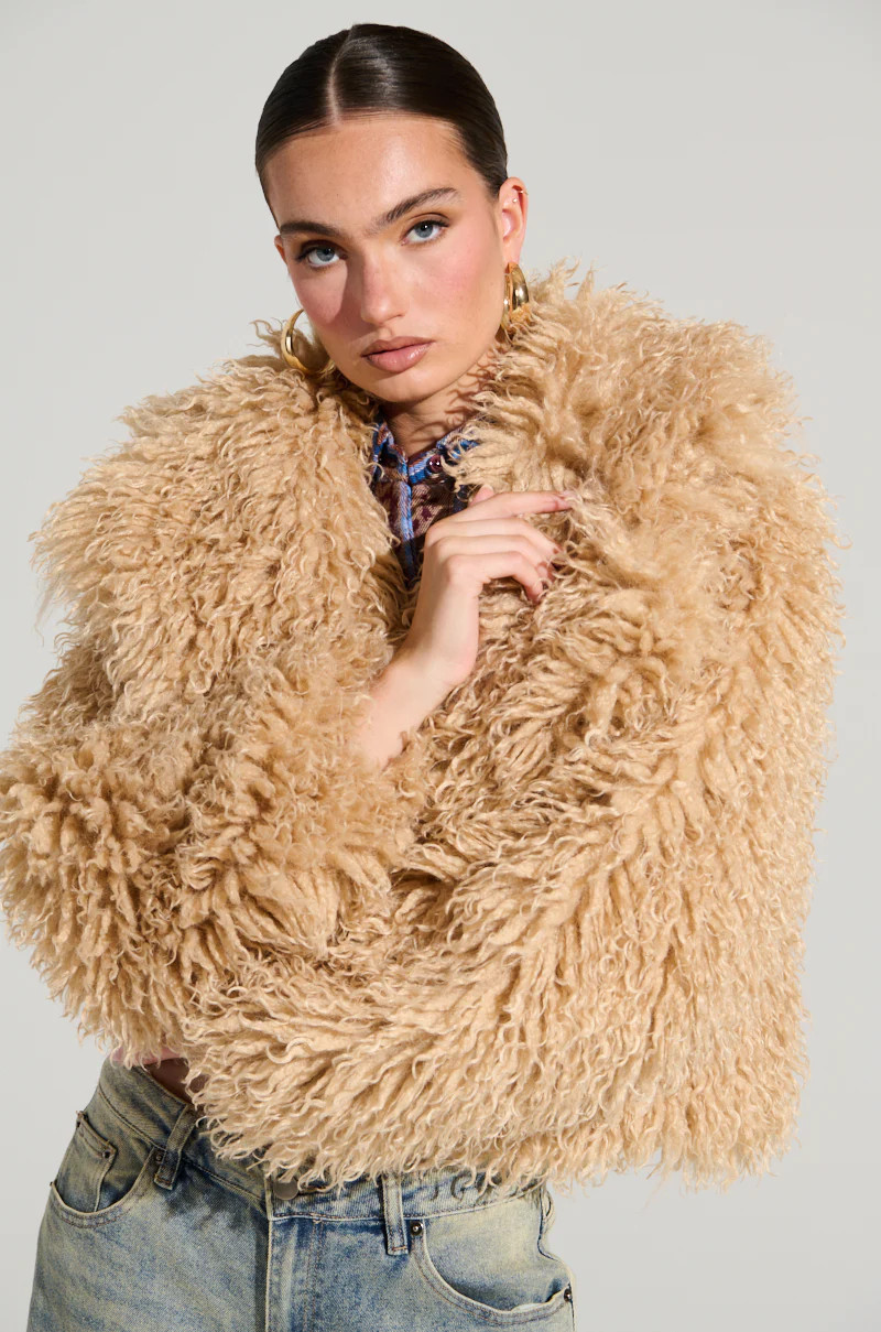 JOJO FAUX FUR COAT | AKIRA