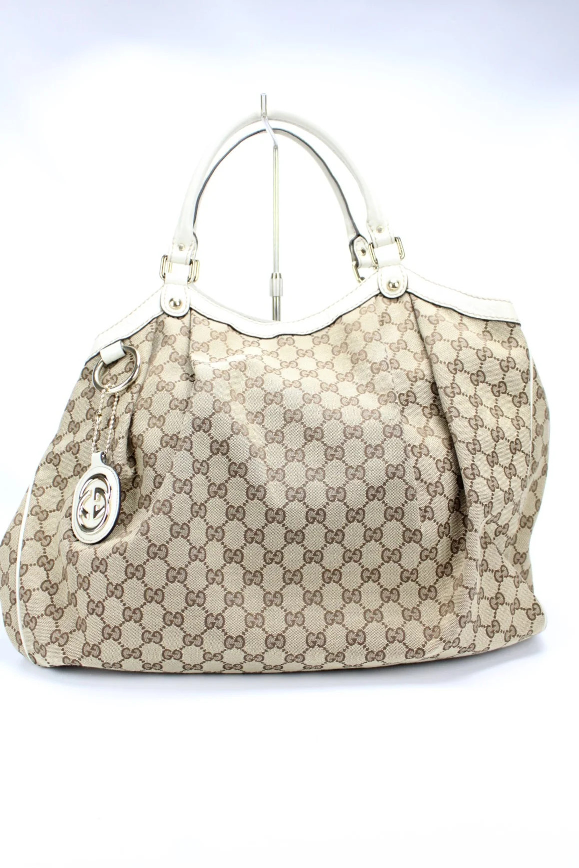 211943 Sukey GG Canvas Large (PL1) | Keeks Designer Handbags