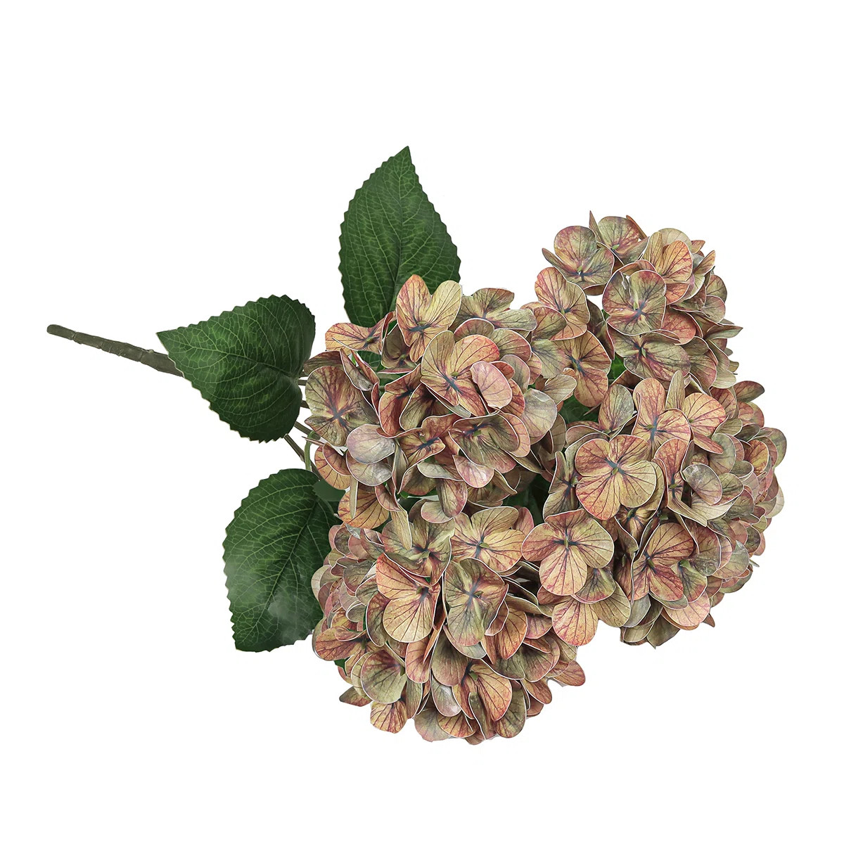 Natural Touch Artificial Hydrangea Flower Stem Bush Bouquet (Set of 2) | Wayfair North America