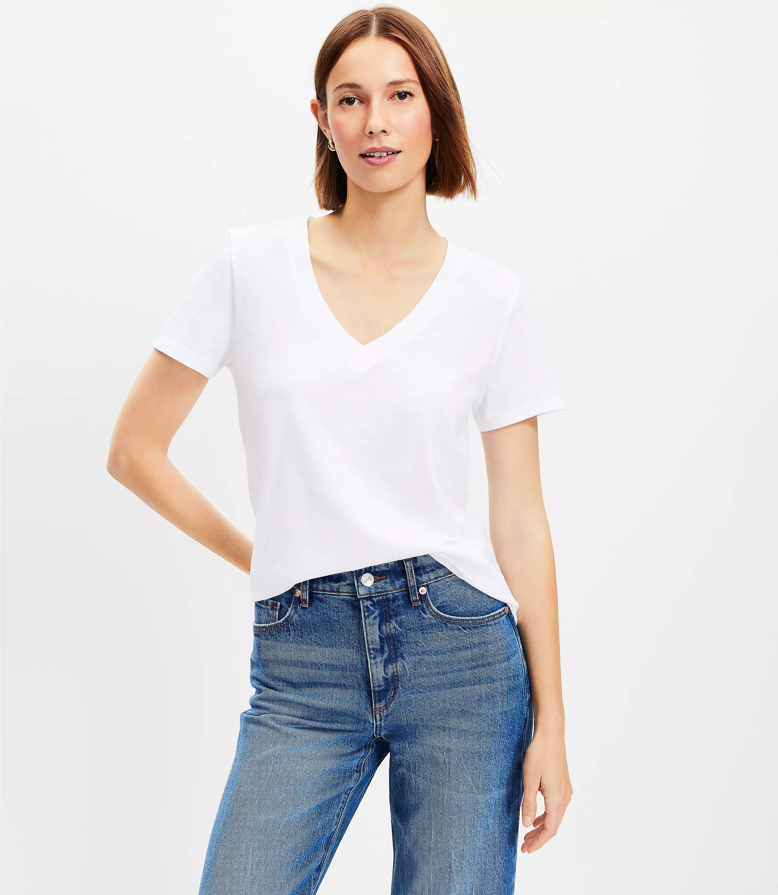 Everyday V-Neck Tee | LOFT