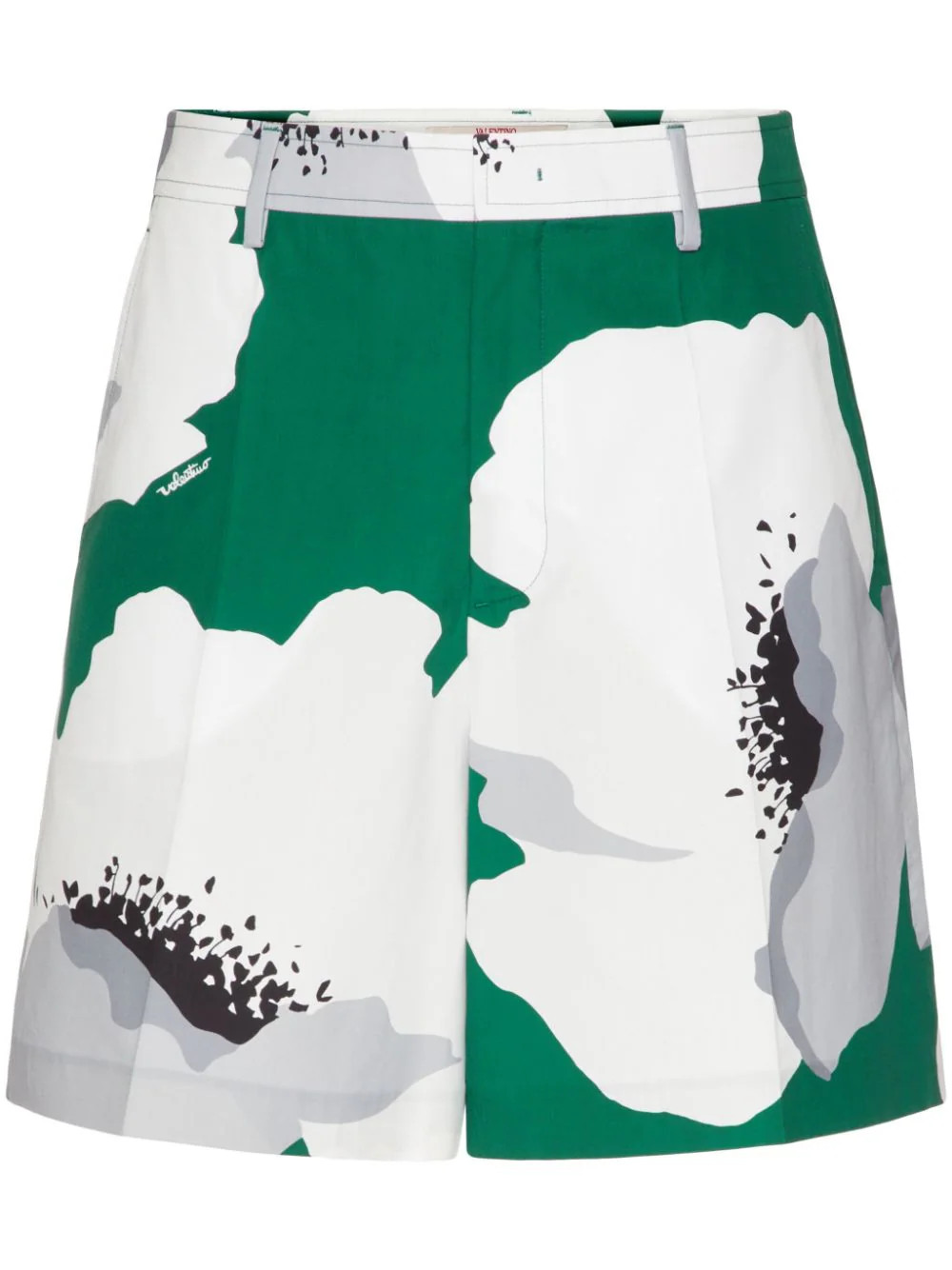 Flower Portrait-print bermuda shorts | Farfetch Global