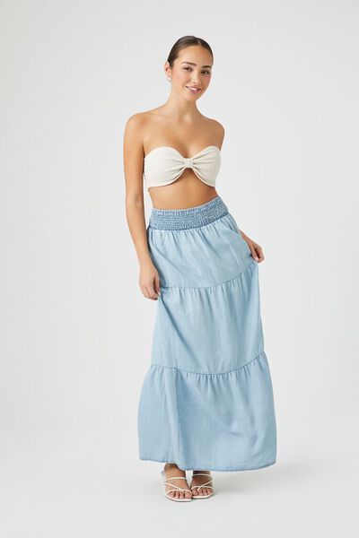 Chambray Maxi Skirt | Forever 21 (US)