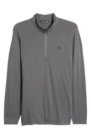 TravisMathew Men's Networking Quarter Zip Fleece Pullover in Grey Pinstripe at Nordstrom Rack, Size Xxx-Large | Nordstrom Rack