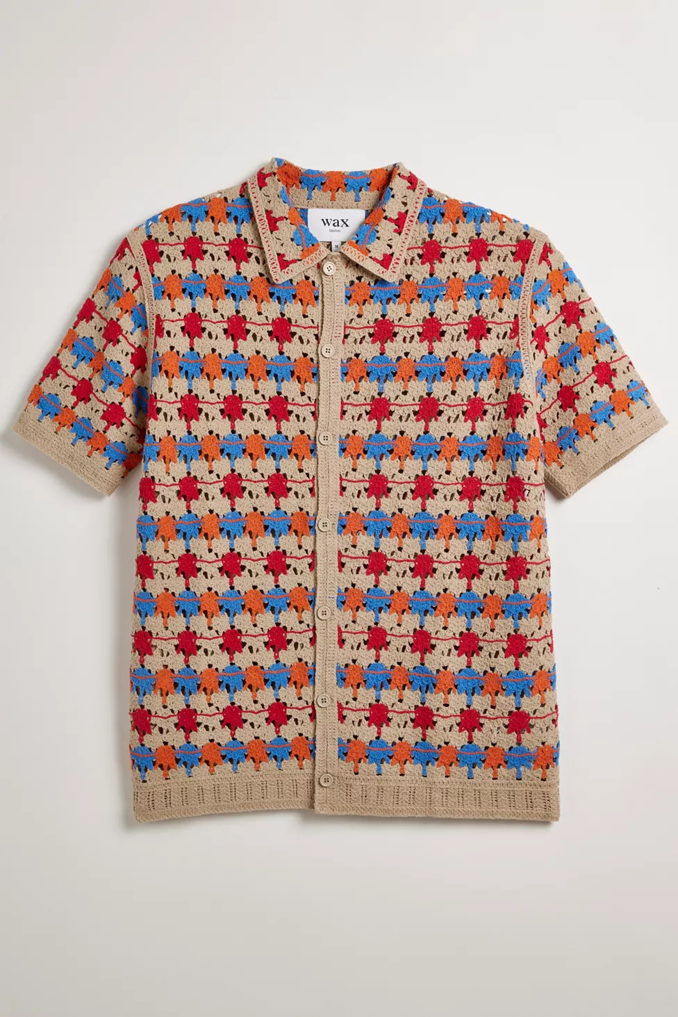 Wax London Porto Splash Sweater Polo Shirt | Urban Outfitters (US and RoW)