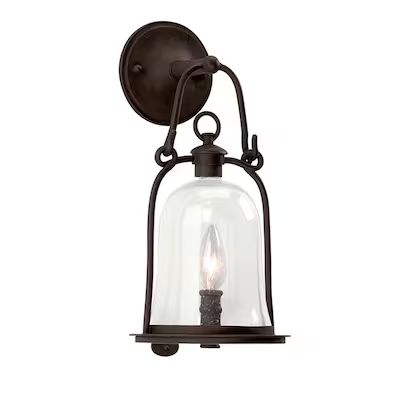 Troy Lighting  Owings Mill 1-Light 15.5-in Natural Bronze Outdoor Wall Light | Lowe's