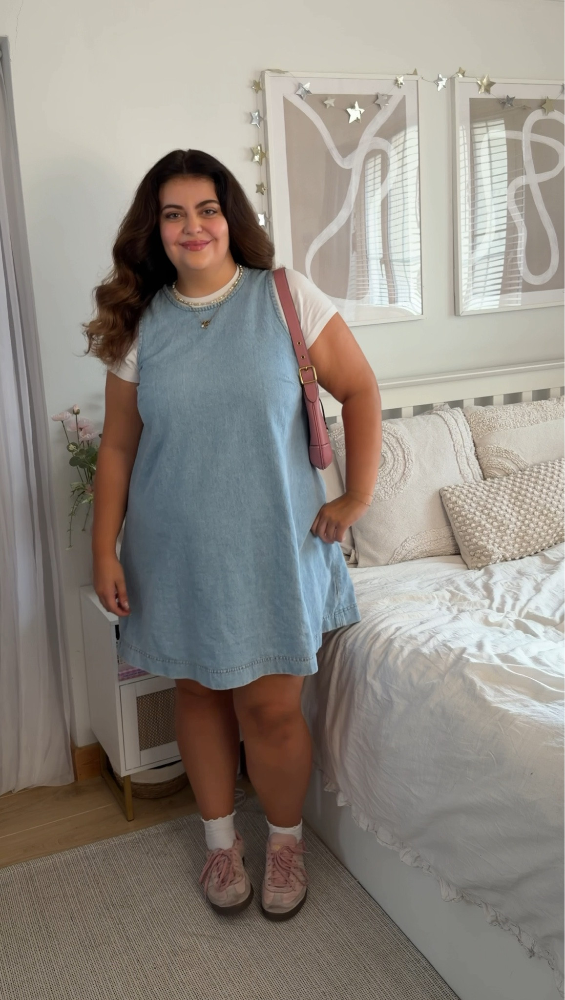 Transitional summer to autumn outfit 🍂 

Denim dress layered outfit

#LTKuk #LTKautumn #LTKmidsize