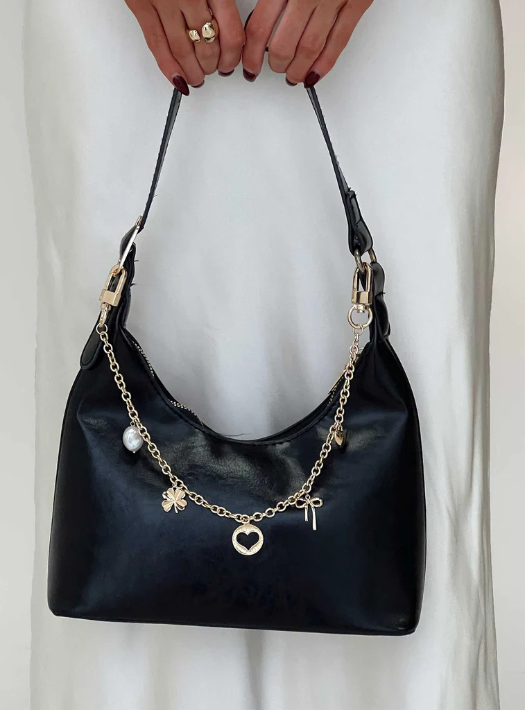 Lucky Charm Bag Charm Gold | Princess Polly US