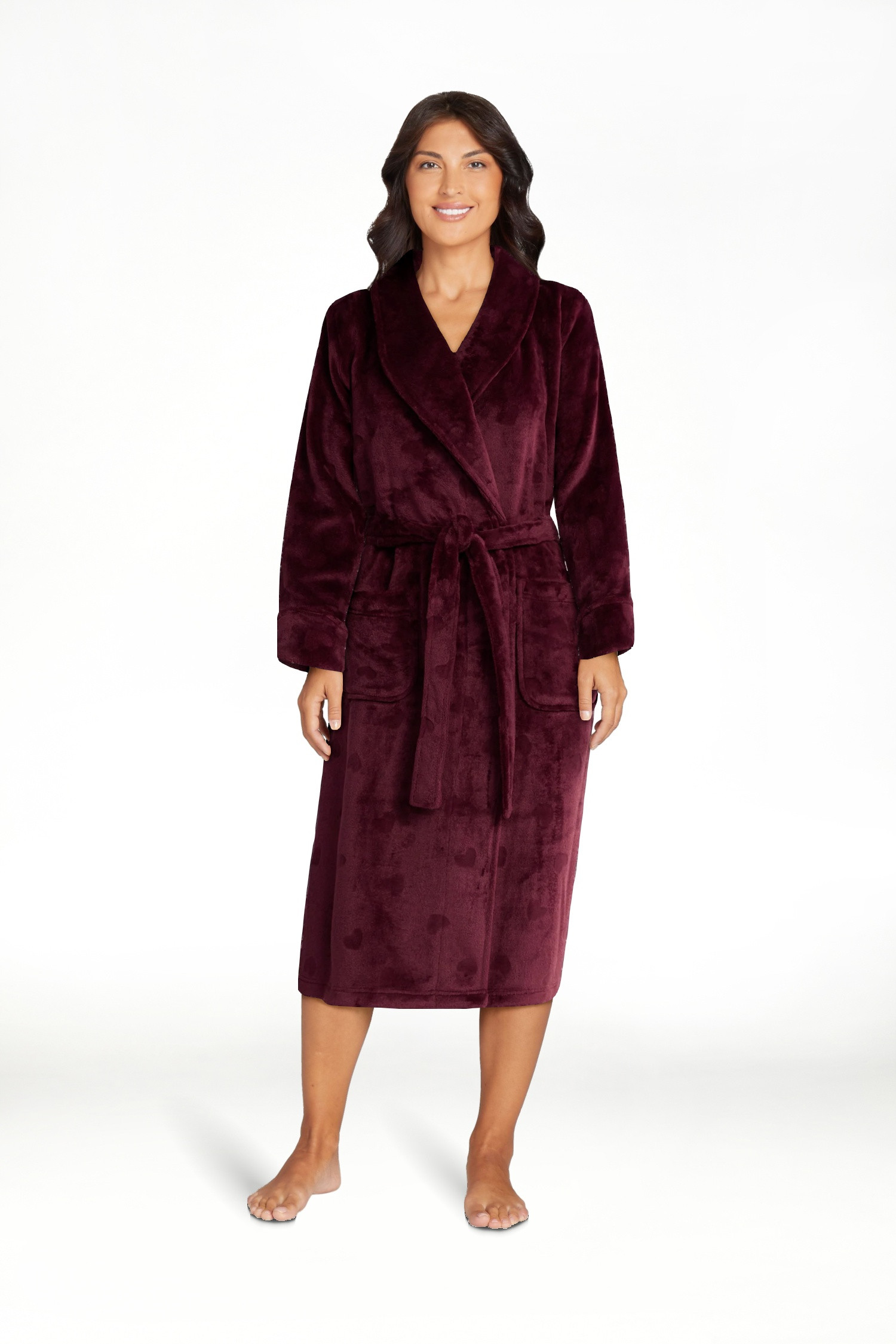 Joyspun Women's Plush Robe, Sizes S-3X - Walmart.com | Walmart (US)