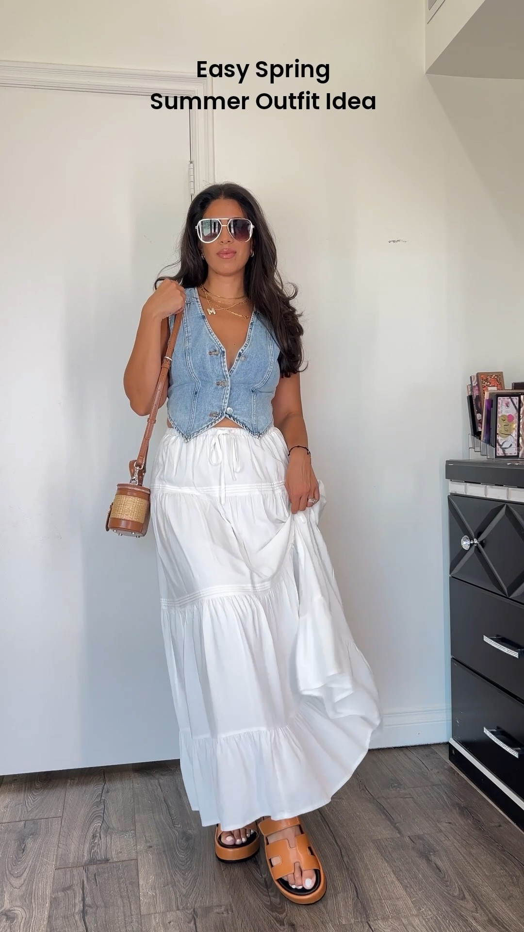 Easy outfit idea 
Maxi skirt size medium
Denim top size medium 

#LTKStyleTip #LTKFindsUnder50 #LTKSeasonal