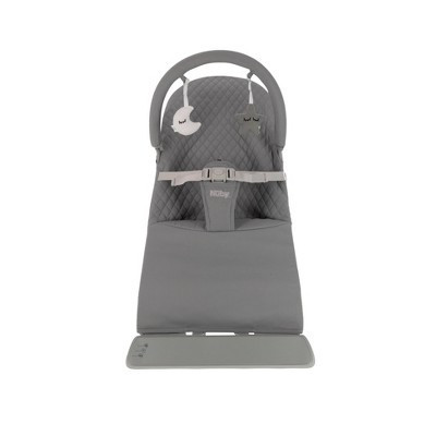 Nuby Baby Bouncer with Toy Bar, Vibrates and Plays Music - Gray | Target