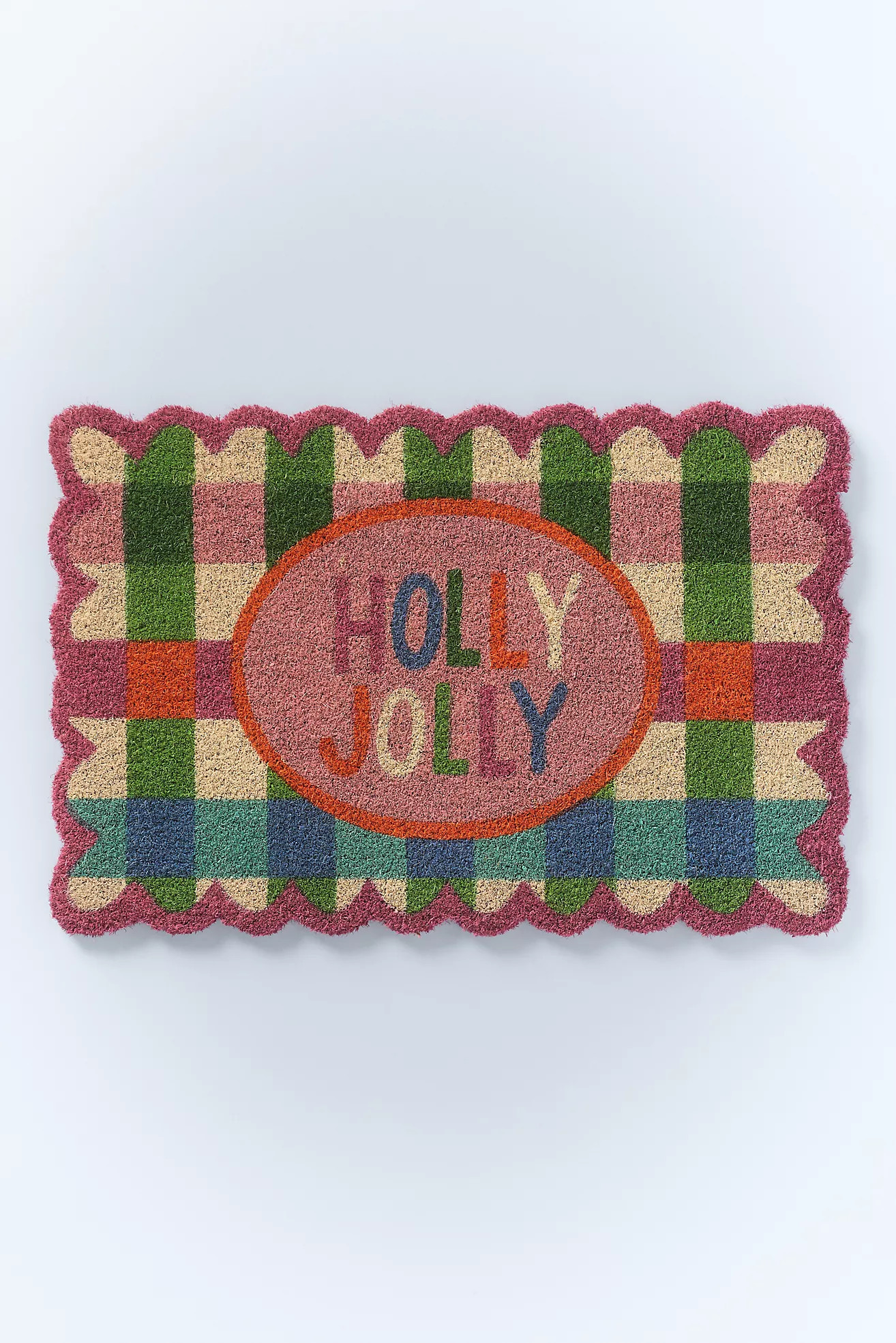Holly Jolly Coir Printed Doormat | Anthropologie (US)