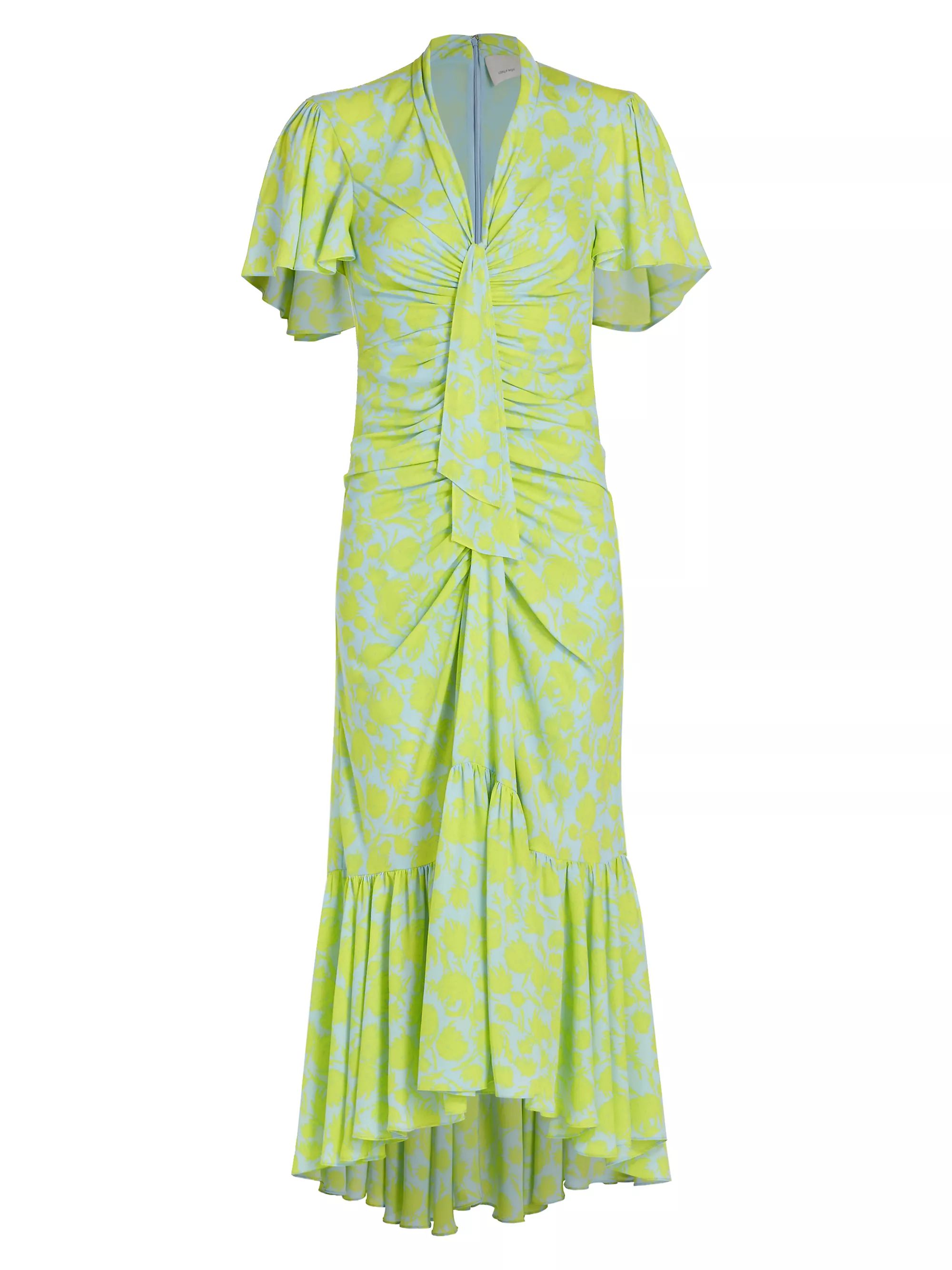 Peeta Graphic Floral Midi-Dress | Saks Fifth Avenue
