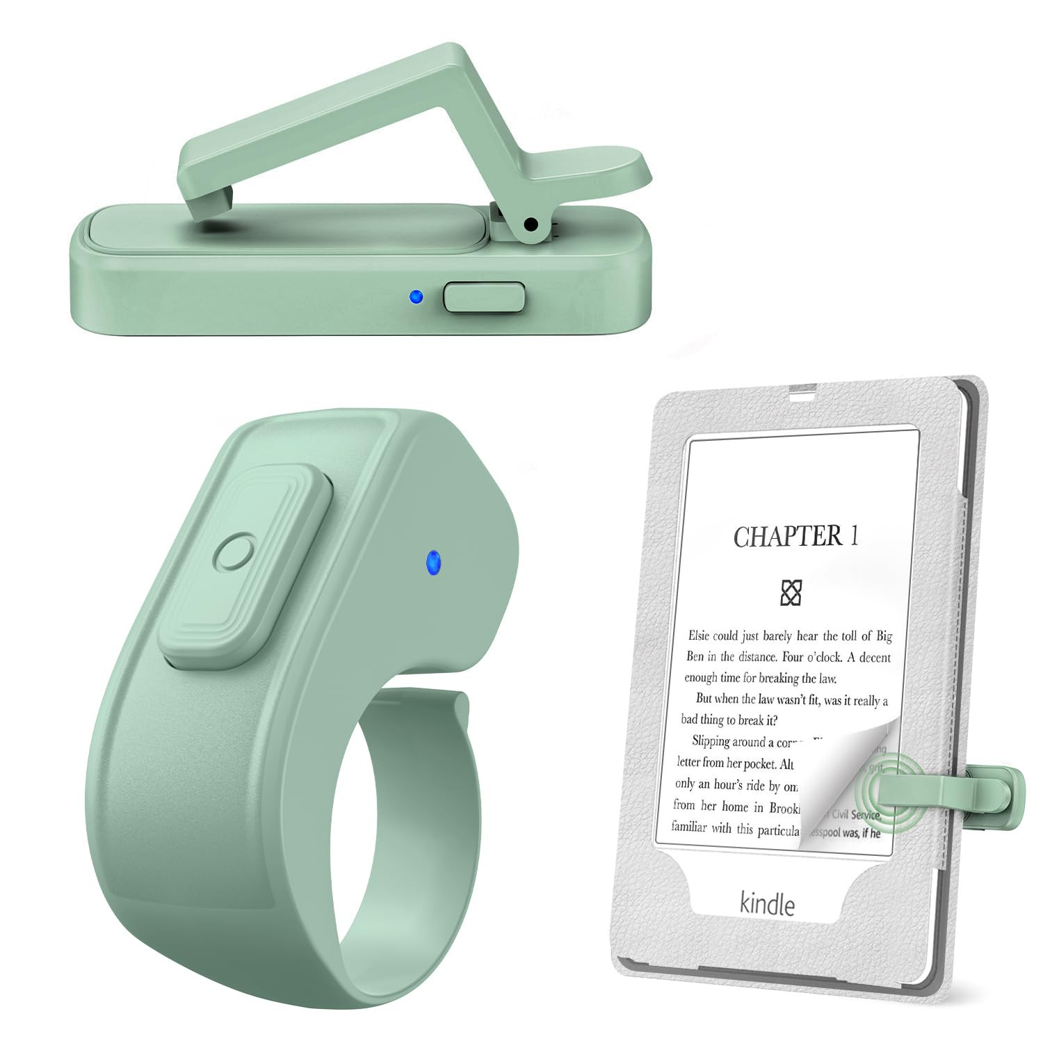 Page Turner Ring for Kindle,Remote Control for iPhone iPad Android Tablets E-Readers,Clicker Page... | Amazon (US)