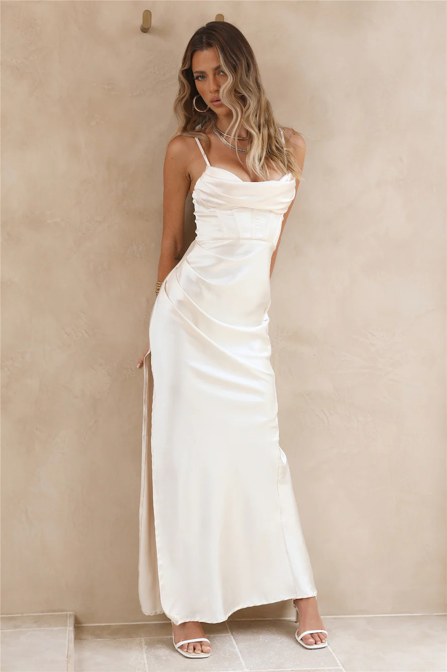Sweet Nothing Maxi Dress White | Fortunate One