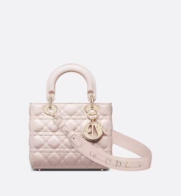 Lady Dior My ABCDior Bag Powder Pink Cannage Lambskin | DIOR | Dior Beauty (US)