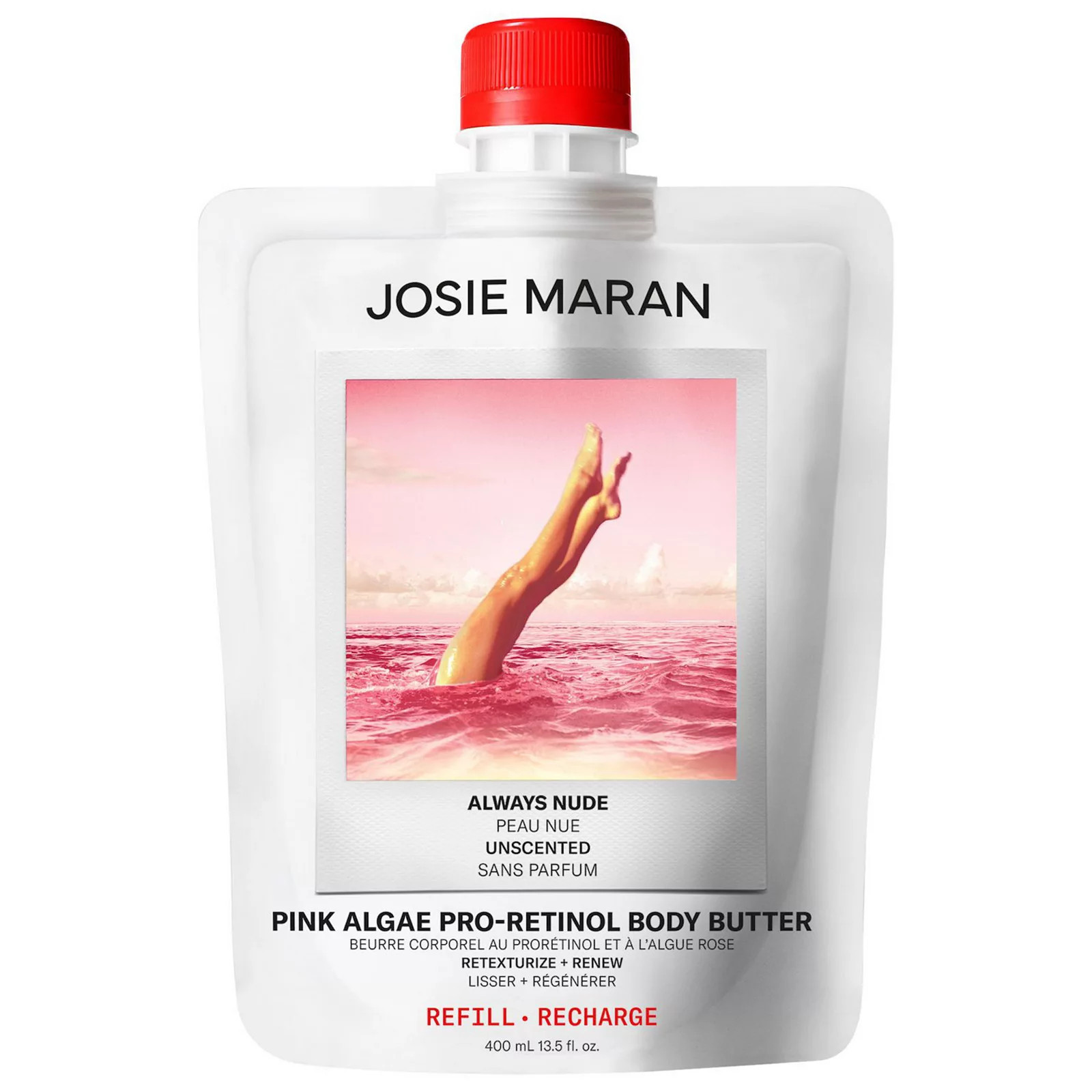 Josie Maran Pink Algae Pro-Retinol Body Butter for Anti-Aging and KP, Size: 13.5 FL Oz, None | Kohl's