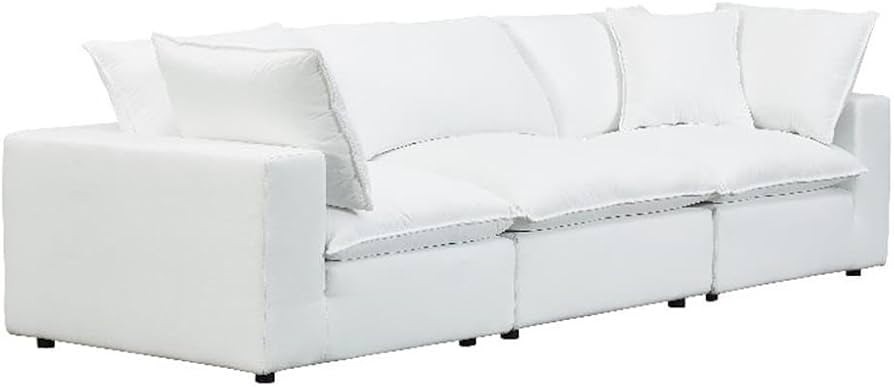Cali 120" Pearl Performance Fabric Modular Sofa - TOV Furniture | Amazon (US)