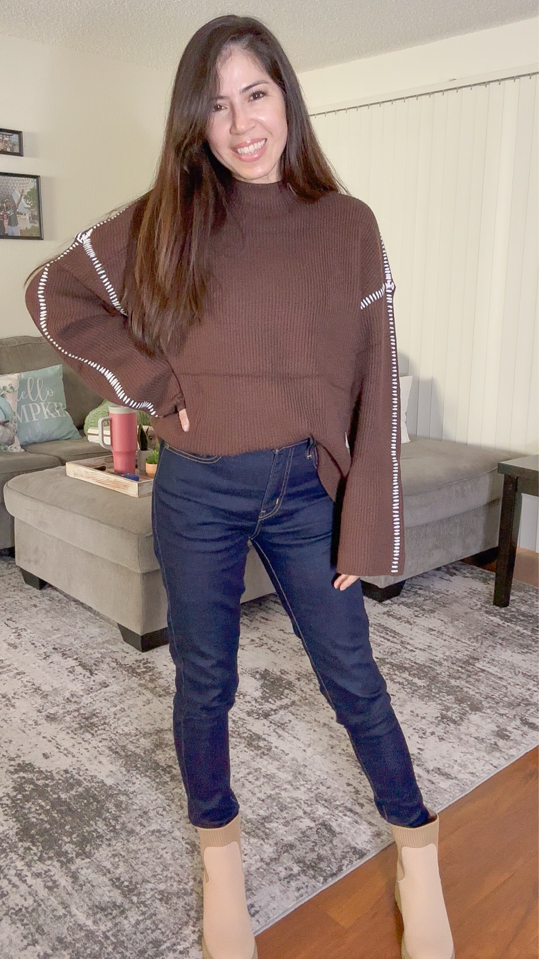 Oversized sweater find on Amazon. Loving this sweater and how soft and cozy it feels. Great option for a Thanksgiving outfit. 



#LTKFindsUnder50 #LTKOver40 #LTKHoliday