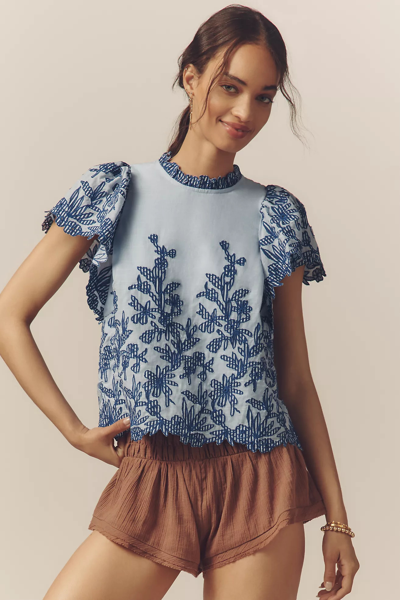 The Lainie High-Neck Lace Cutwork BlouseBy Anthropologie
  


  


  


  


  
  

259 Reviews R... | Anthropologie (US)