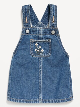 Embroidered Jean Skirtall Dress for Baby | Old Navy (US)