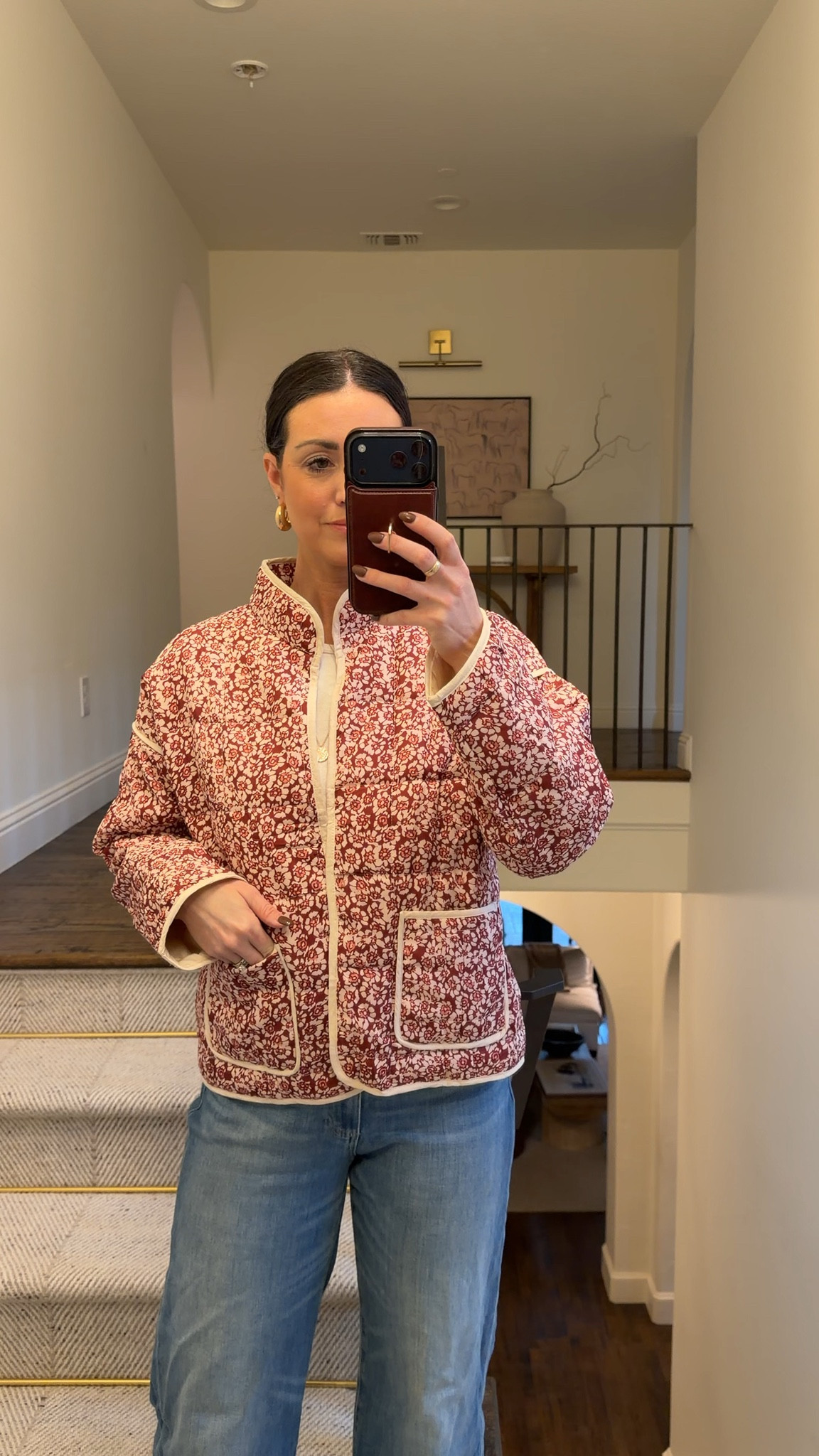 This quilted jacket is the easiest throw-on layer for everyday. The contrast trim and floral print make it feel elevated, but it’s still comfy enough for school drop-off, errands, or casual nights out. I paired it with simple denim to let the jacket shine — linking it here.

quilted jacket, floral jacket, fall layering piece, casual everyday outfit, women’s lightweight jacket, contrast trim jacket, teacher style, mom outfit idea, affordable fashion find

#LTKgrwm #LTKootd #LTKSeasonal