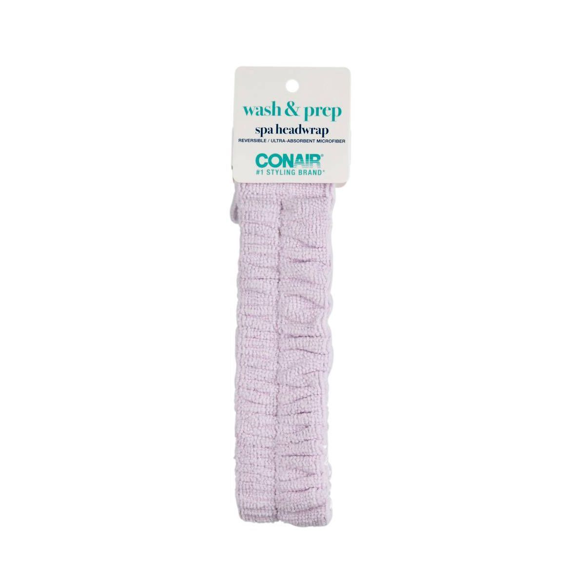 Conair Ruched Reversible Spa Headband 2-in-1 with Hook and Loop Closure | Target