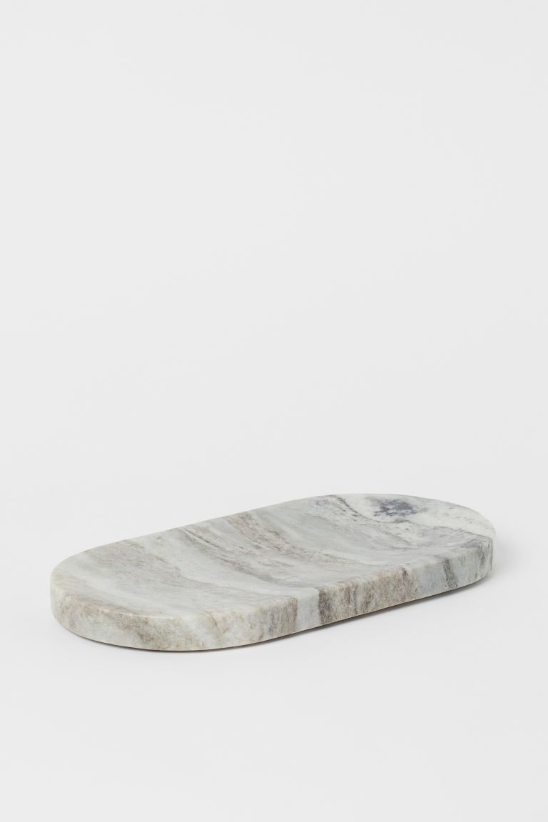 Marble Tray - Light beige/marble - Home All | H&M US | H&M (US + CA)