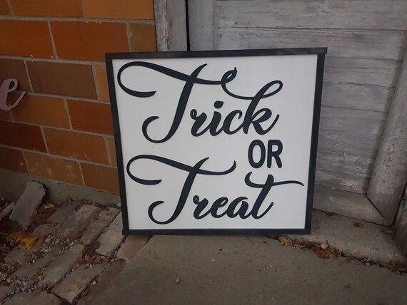 Extra Large Trick or Treat Halloween Large Decor Large | Etsy | Etsy (US)