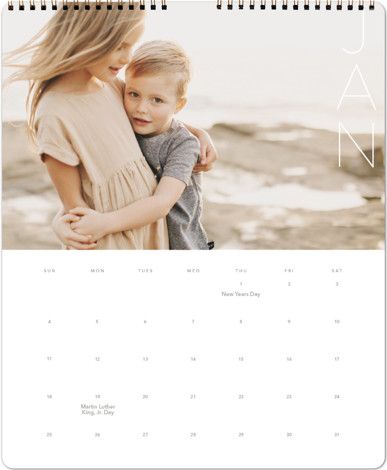 "Simplify" - Customizable Photo Calendars in White by Guess What Design Studio. | Minted