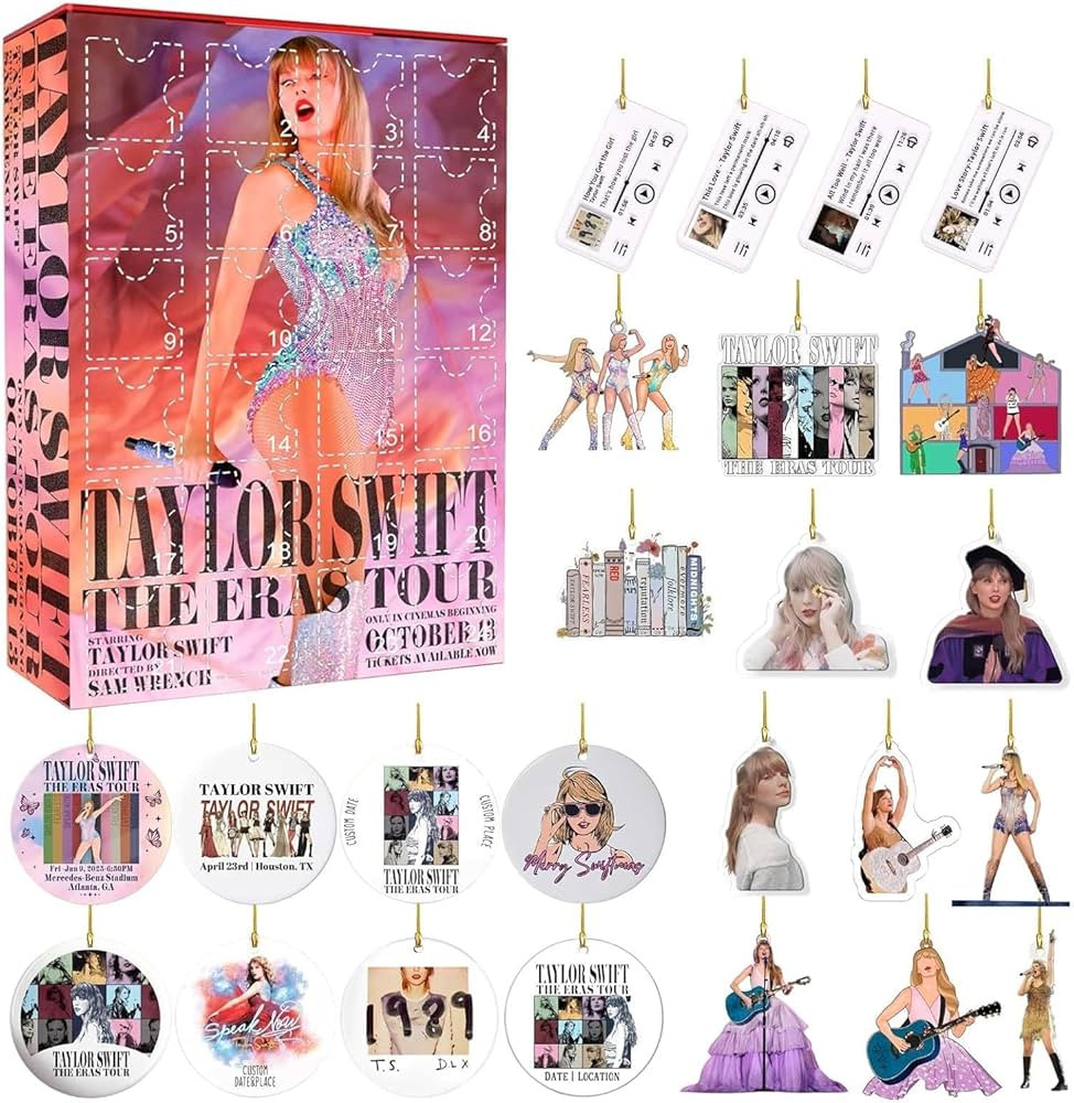 1989 Taylors Christmas Advent Calendar Keychain, 24 Days Christmas Advent Calendar 2023 Countdown... | Amazon (US)