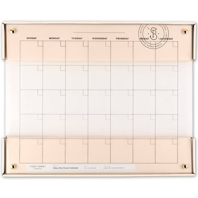 20"x16" Glass Dry Erase Calendar - Sugar Paper | Target