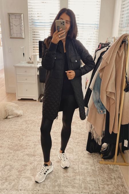 I’m just shy of 5-7” wearing the size XS jacket and small faux leather leggings. NSALE style, StylinByAylin 

#LTKxNSale #LTKFind