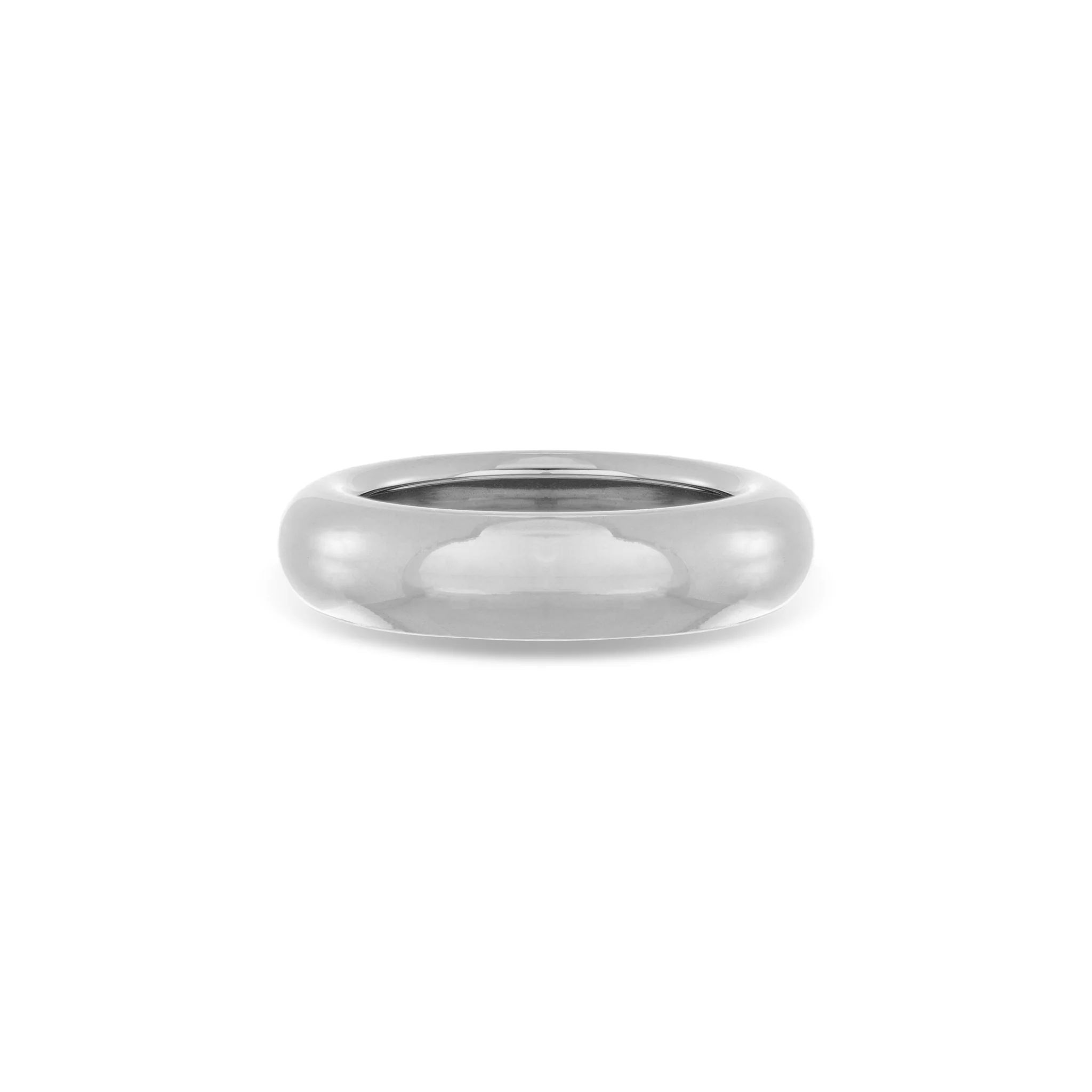 Chunky Tube Band Ring in Sterling Silver | Adina Reyter