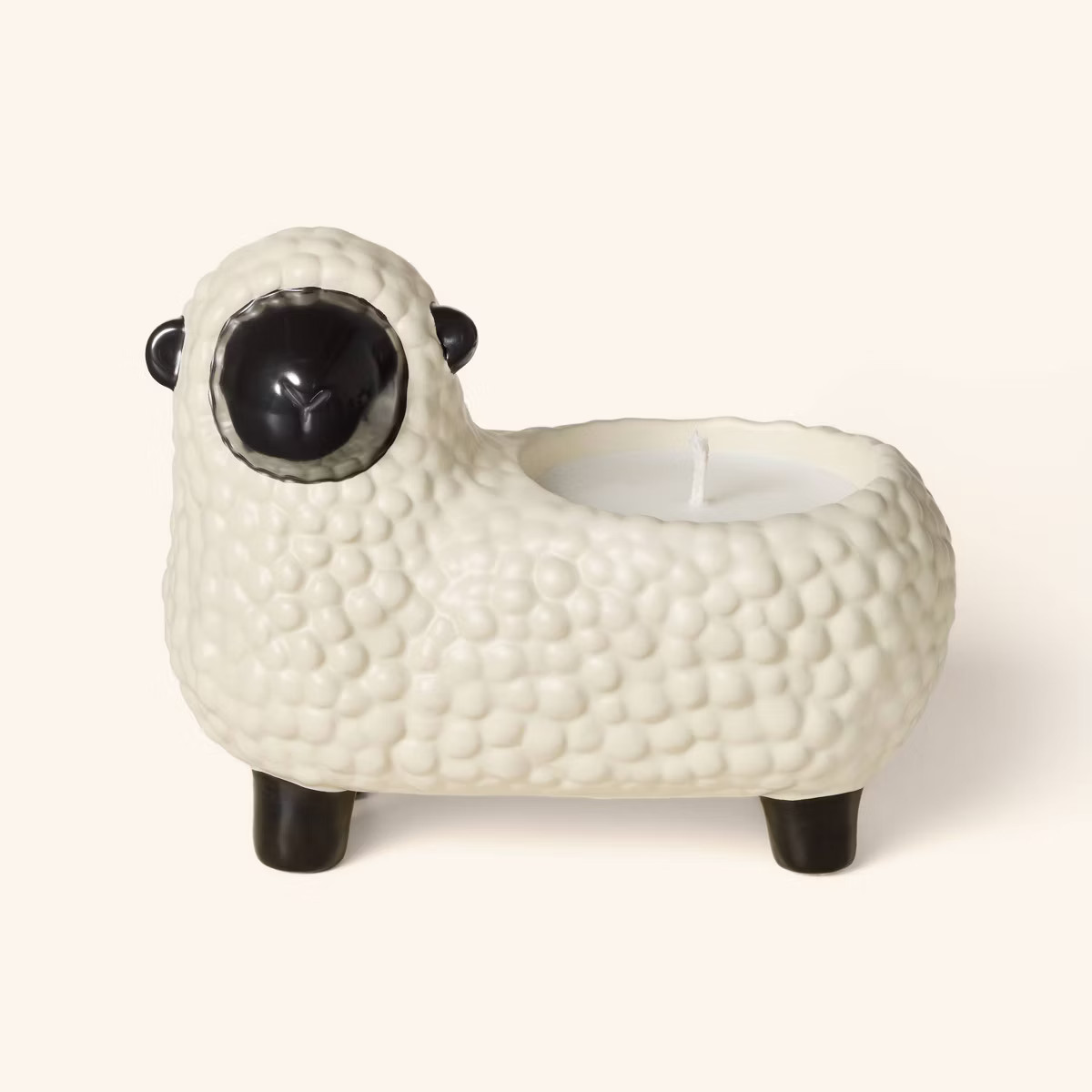 Sheep Ceramic Bergamot Scented Jar Candle Cream 3.5oz - Woolrich x Target | Target