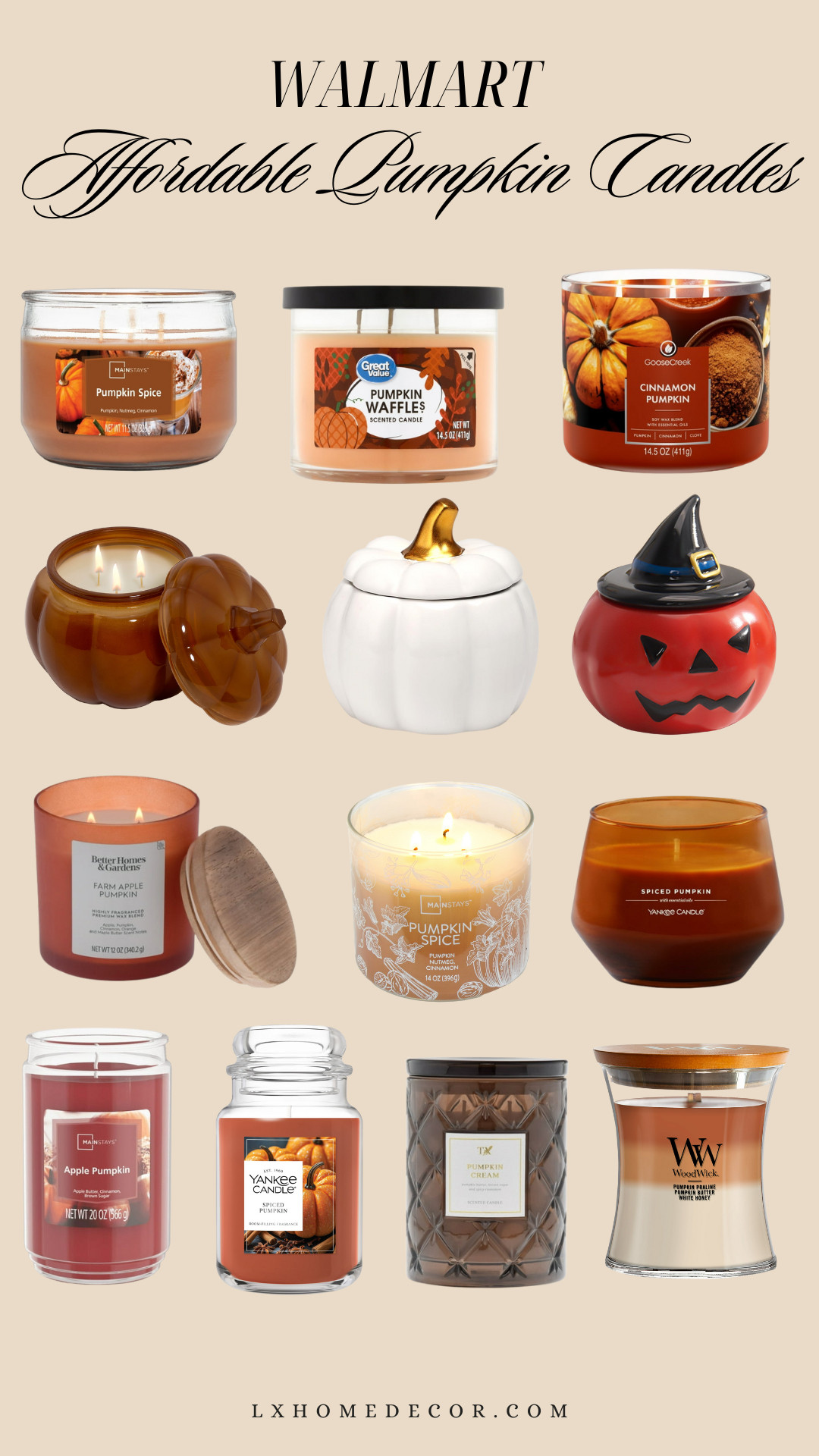 Cozy Walmart Pumpkin Candles Finds
Affordable pumpkins candles that look high-end 🍂✨ Perfect for your entryway or mantle this fall. Shop these Walmart fall decor finds now—budget-friendly + chic!

Walmart fall decor, affordable pumpkin candles, cozy entryway styling,  affordable fall decor, pumpkin candles, cozy home

#FallDecor #CozyHome #PumpkinVibes #Candles #WalmartFinds #HomeStyle 

 #LTKFallSale #LTKSeasonal #LTKHome