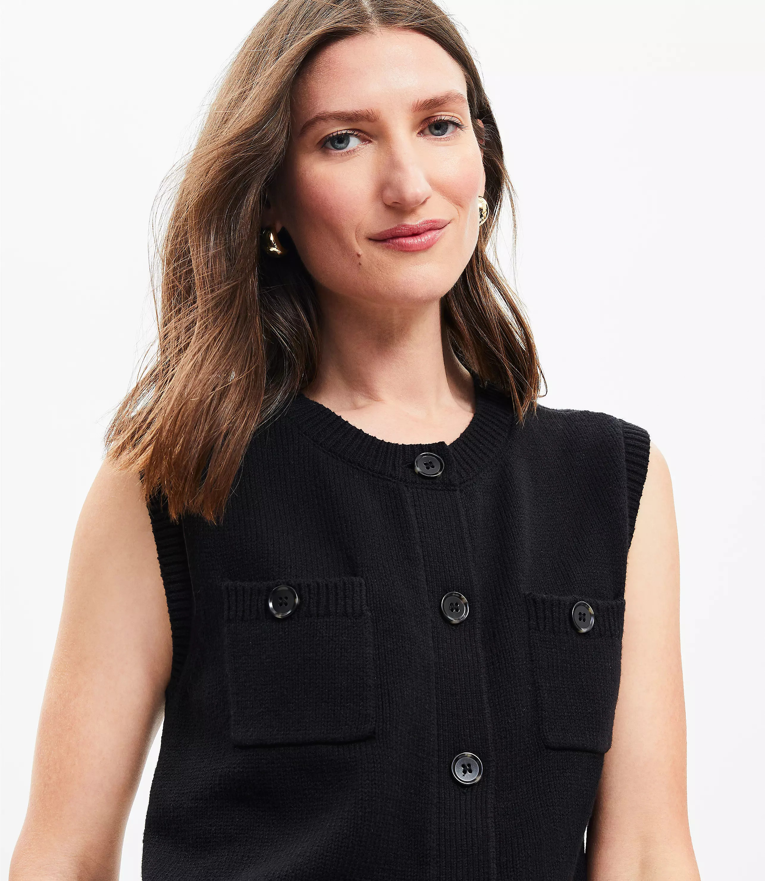 Pocket Sweater Vest | LOFT