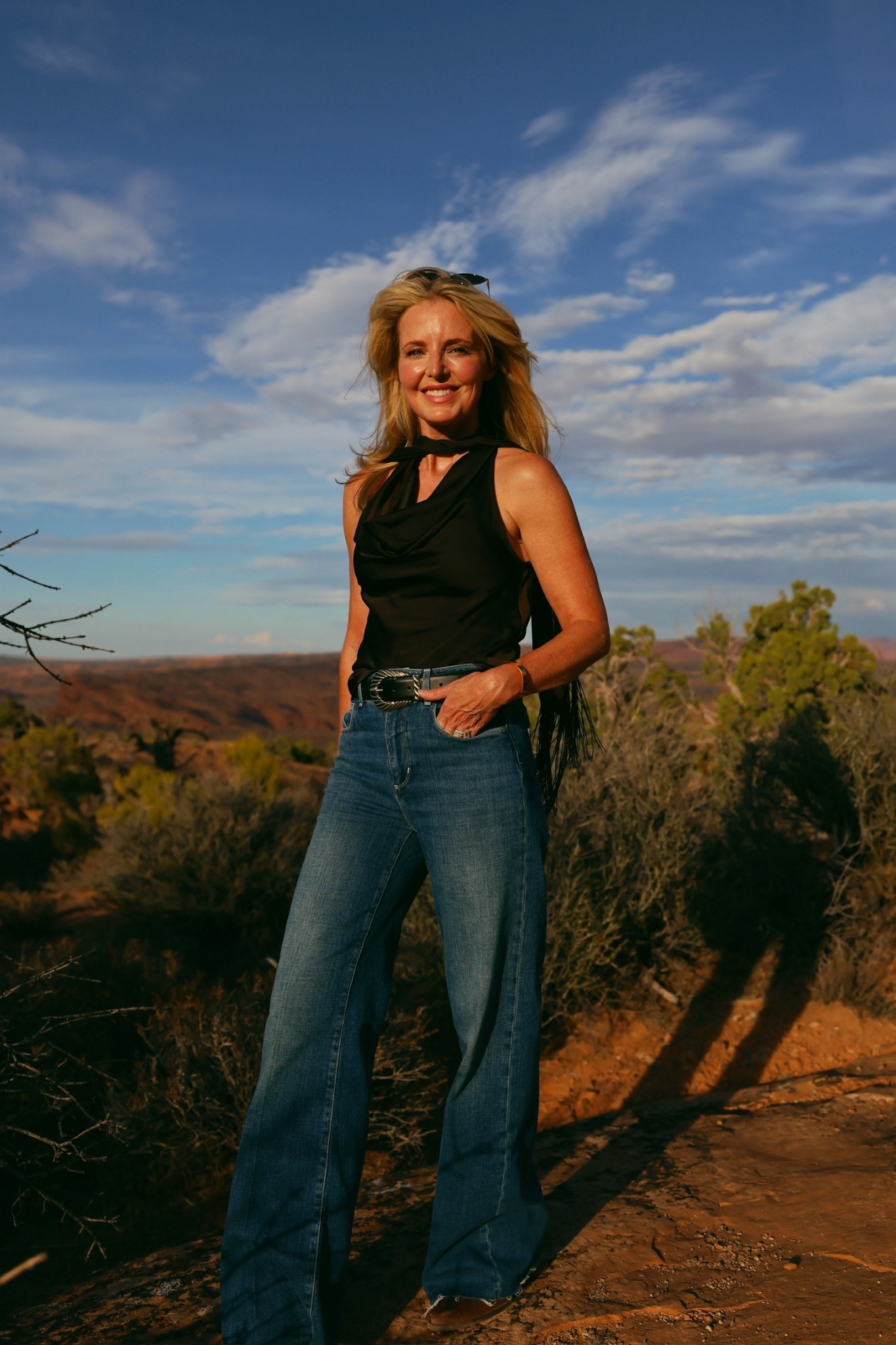 Loving all things chocolate brown as we head into fall. This gorgeous sleeveless top is so chic! TTS. 

#LTKStyleTip #LTKSeasonal #LTKOver40