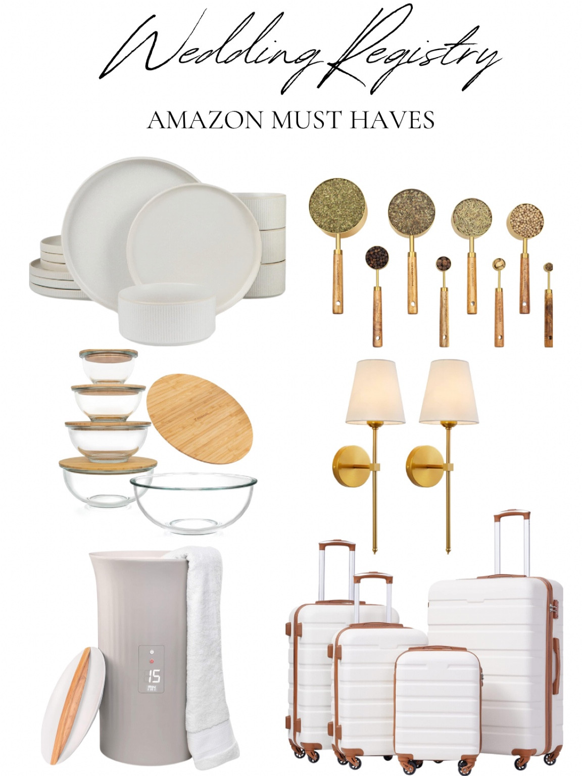 All of our favorite wedding registry finds!! Kitchen finds + Travel + Home Decor #LTKSummerSales

#LTKHome #LTKTravel
