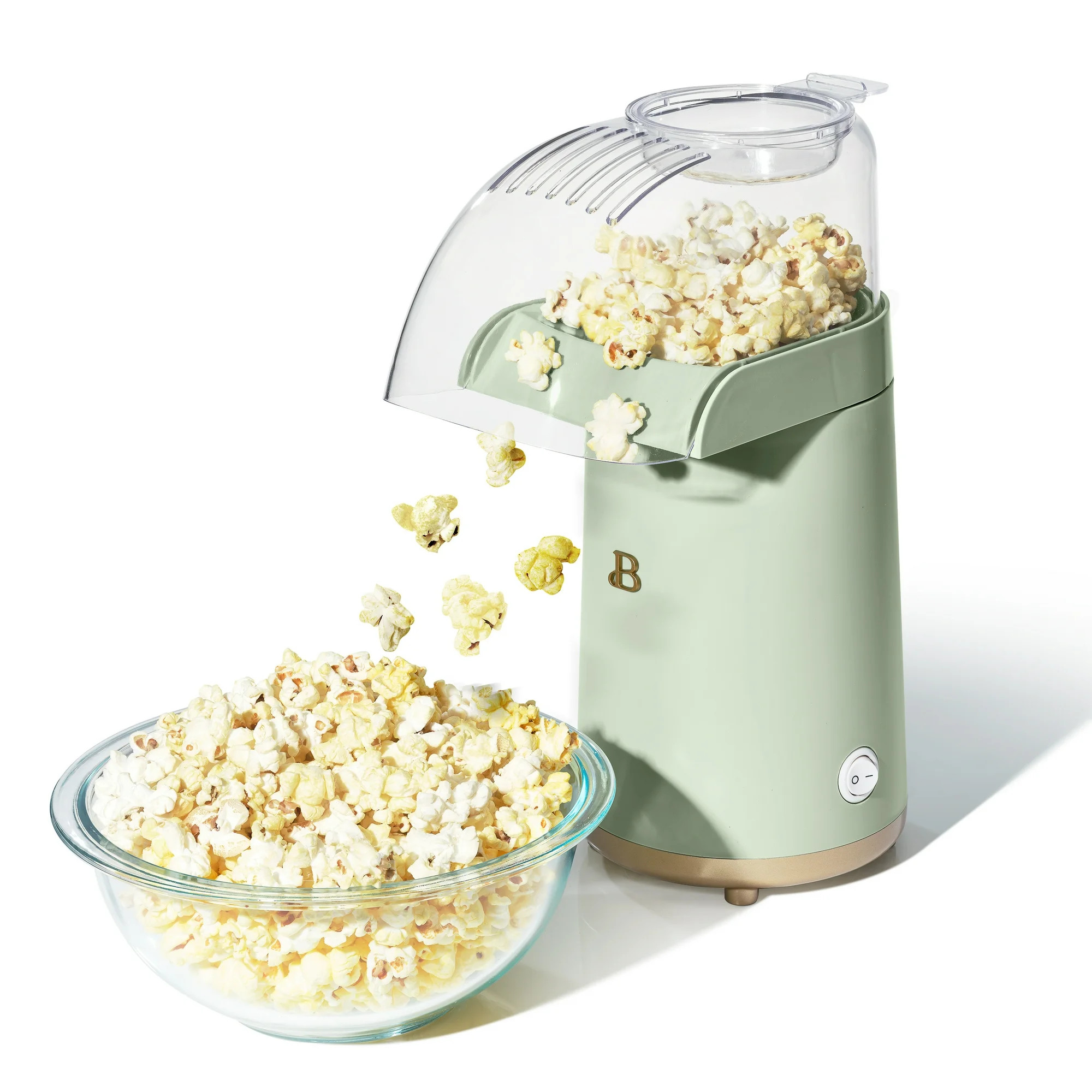 Beautiful 16 Cup Hot Air Electric Popcorn Maker, Sage Green by Drew Barrymore - Walmart.com | Walmart (US)