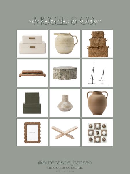 McGee & Co. home decor finds! All of these beautiful home accents pieces are up to 35% off right now and so good. Stone, linen, wicker and so many other textures that are beautiful for layering and styling! 

#LTKHome #LTKSaleAlert #LTKStyleTip