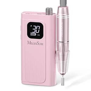 MelodySusie Entry-Level Clip-On Rechargeable Essential Nail Drill, SC300F 30000RPM E-File with LC... | Amazon (US)