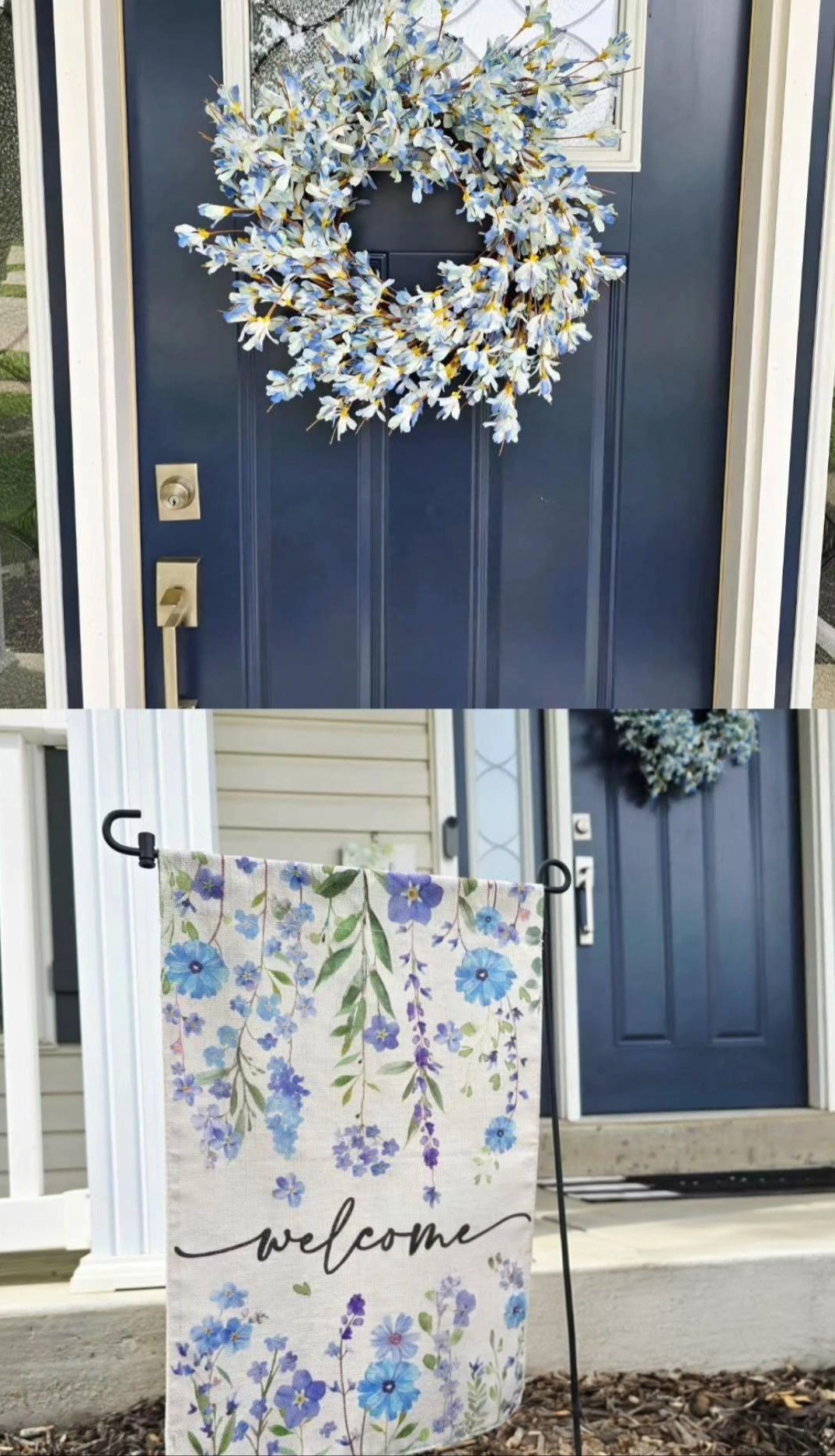 Outdoor Blue Floral Decor ♡

#LTKHome #LTKSeasonal #LTKSaleAlert